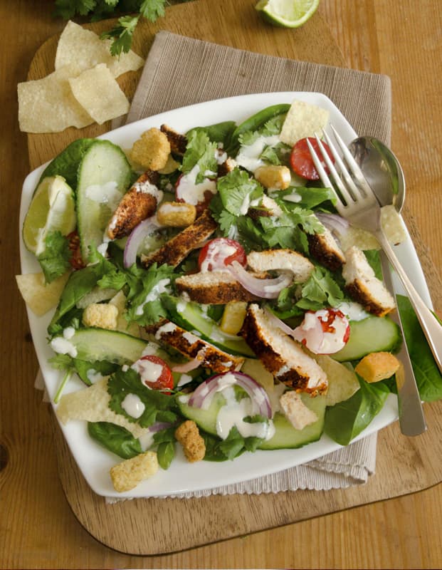 Cilantro Lime Grilled Chicken Salad