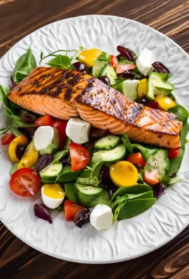 Easy Balsamic Salmon Salad