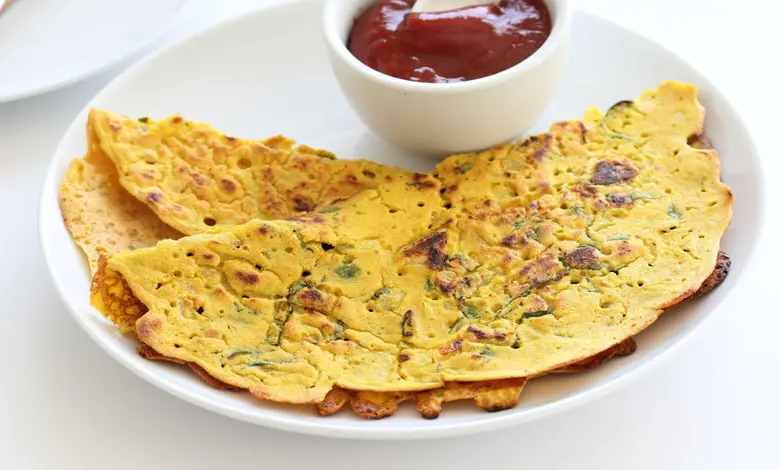 Mom’s Chickpea Flour Pancakes
