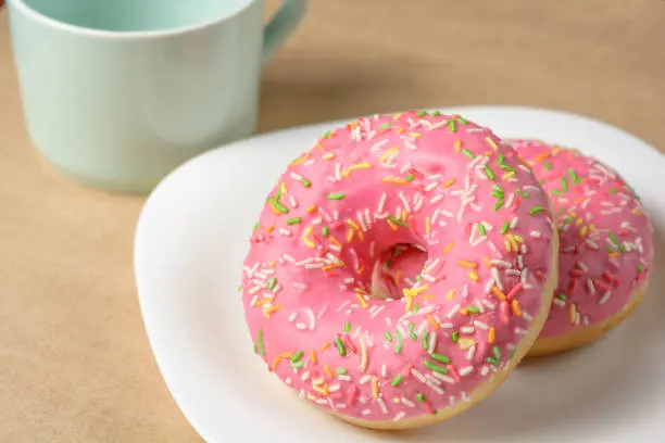 Delicious donut dessert