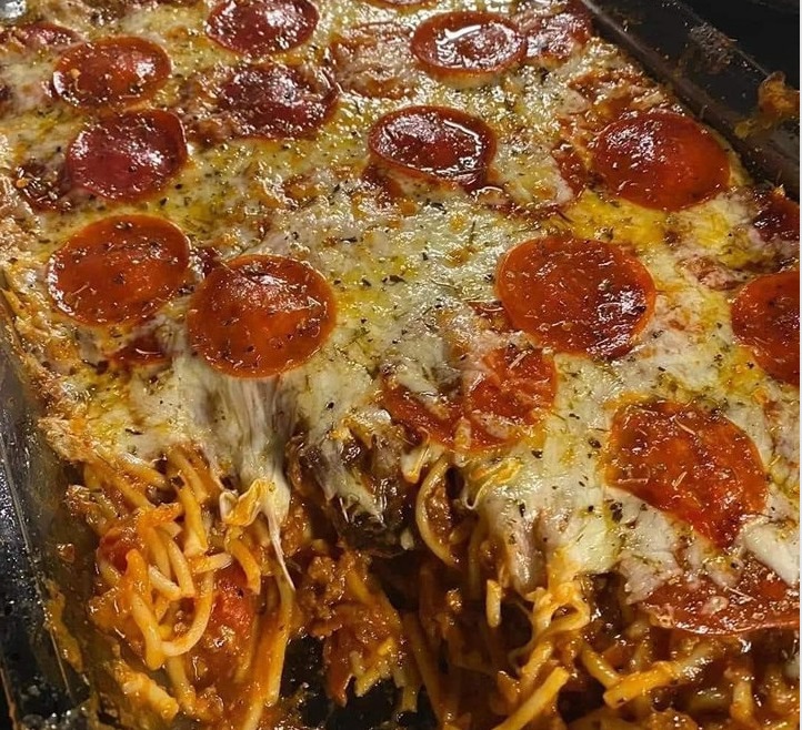 Pepperoni spaghetti