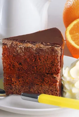 Chocolate Cake with Chocolate Orange Sauce