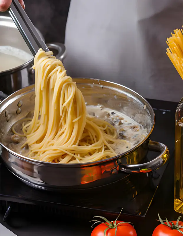 Do Italians cook chicken pasta