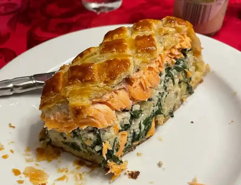Salmón en hojaldre