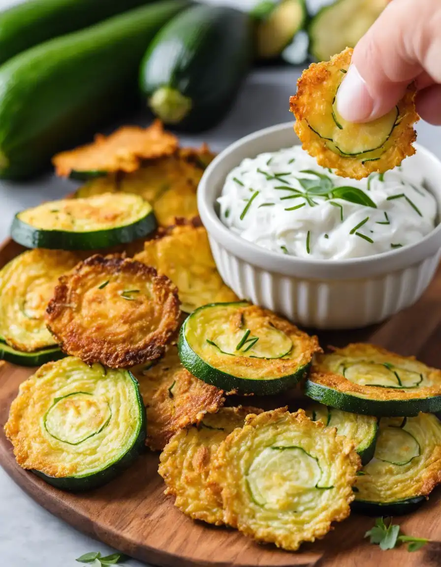 Air Fryer Zucchini Chips
