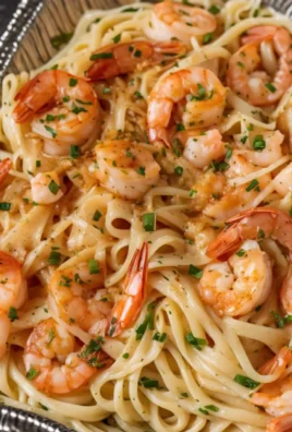 Copycat Cheesecake Factory Shrimp Scampi Linguine