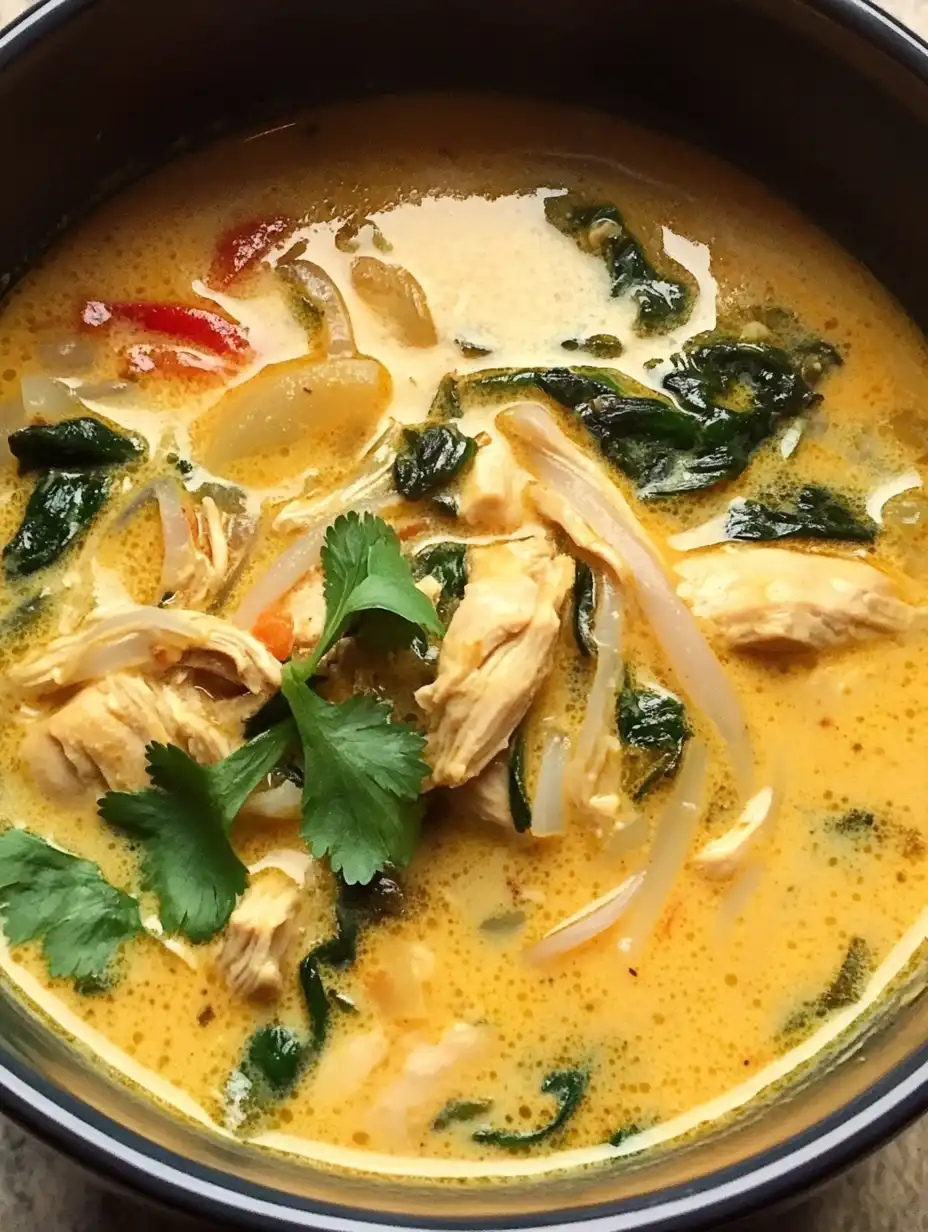 Easy Thai Chicken Curry Soup