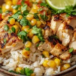 Street Corn Chicken Rice Bowl recipe