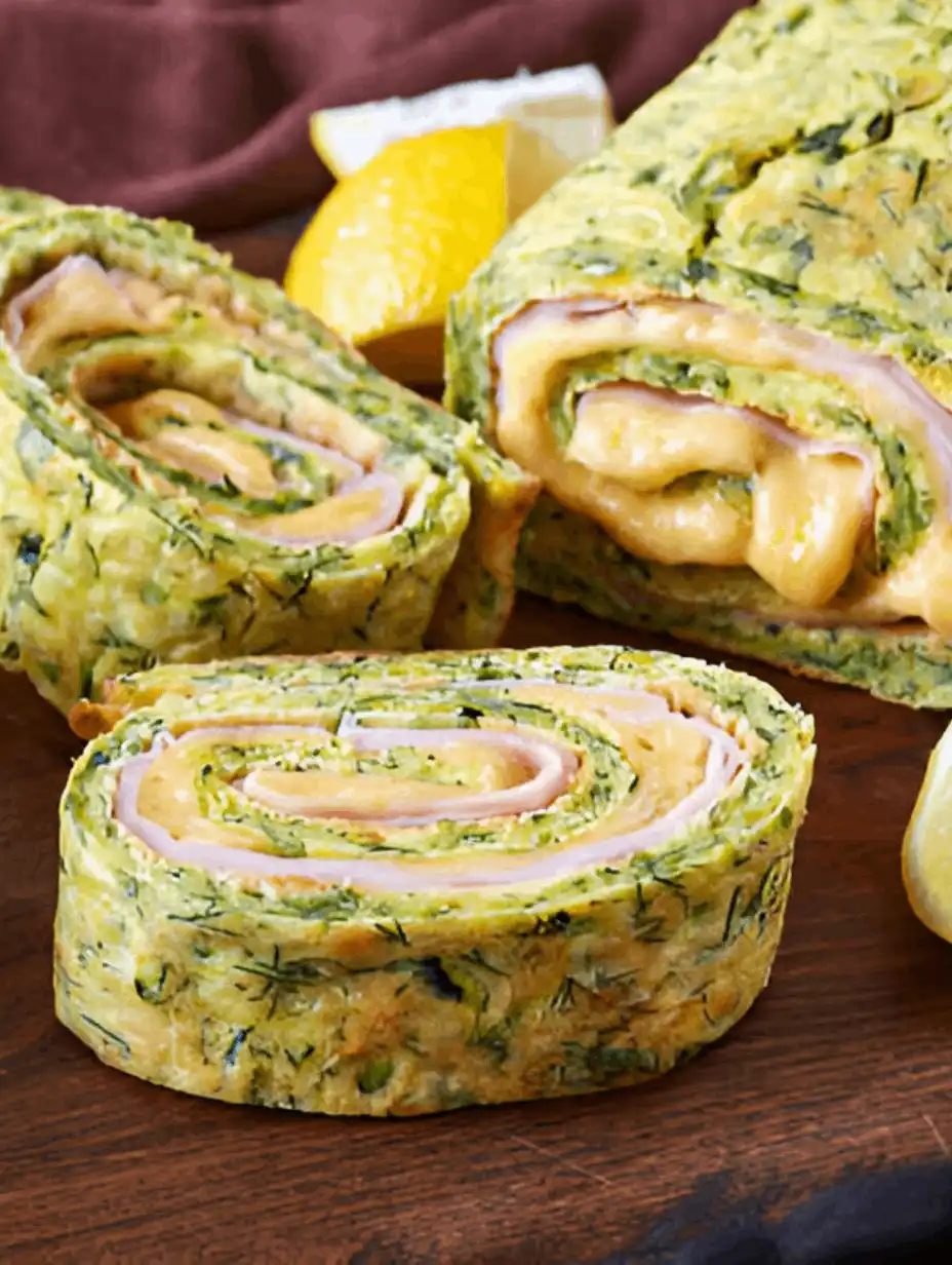 Zucchini Beef and Cheese Roll