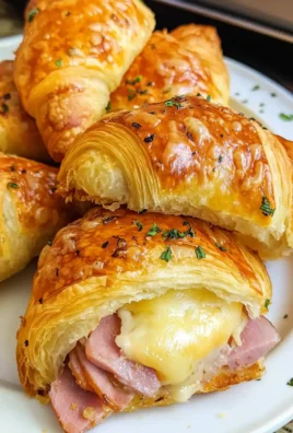 Baked Beef and Cheese Croissant