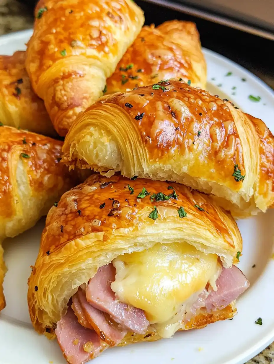 Baked Beef and Cheese Croissant