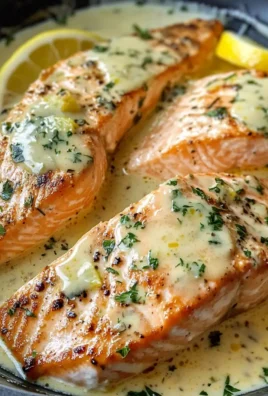 Baked Salmon with Lemon Butter Cream Sauce
