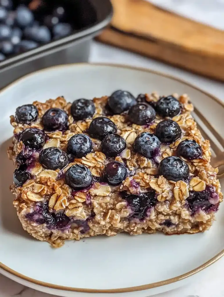 Recetas de avena horneada con arándanos