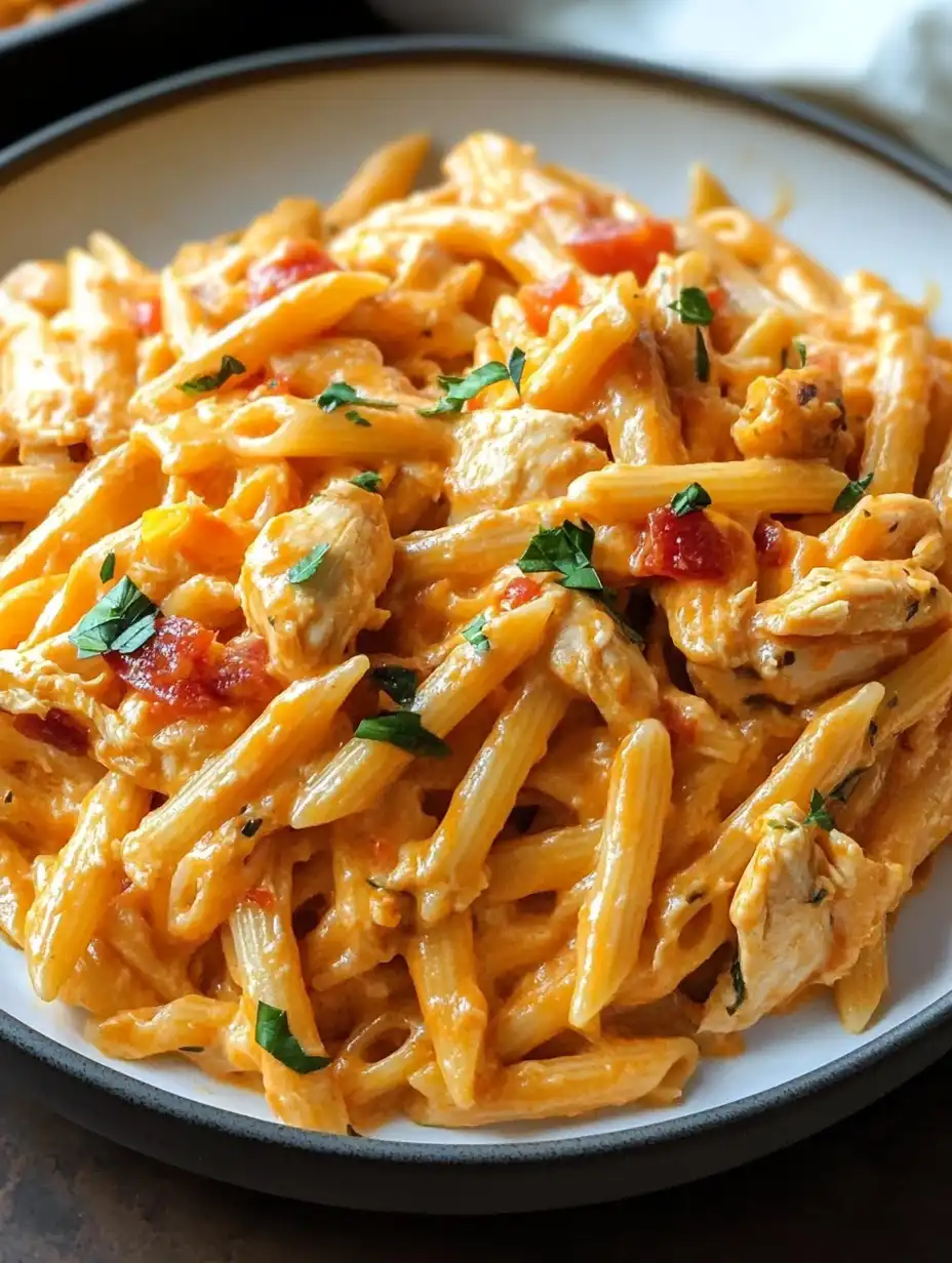 Buffalo Chicken Pasta – One Pot