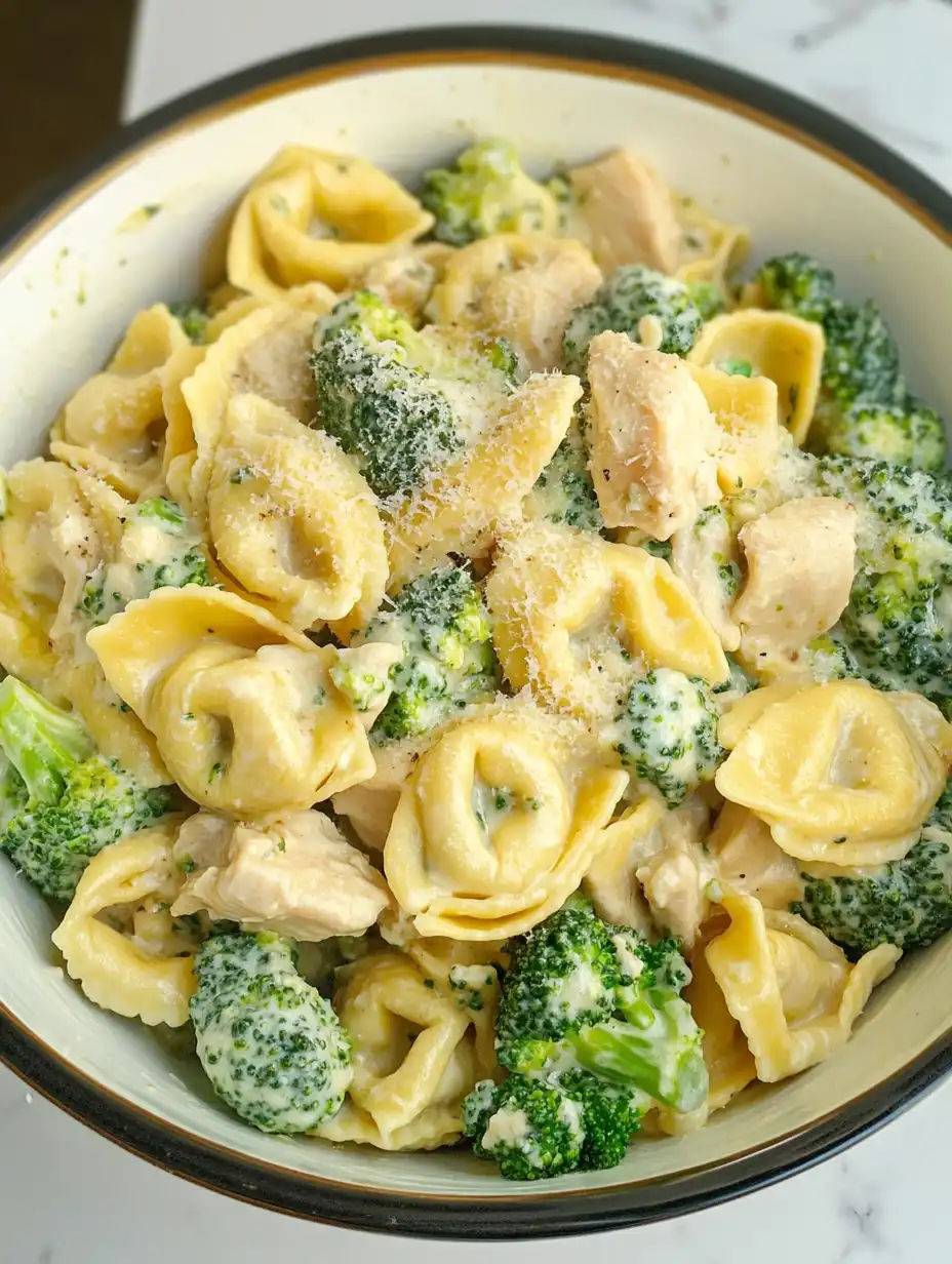 Cheesy Chicken Broccoli Tortellini