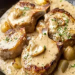Creamy Garlic Beef Steaks recipe