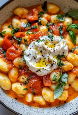 Creamy Tomato Gnocchi with Burrata