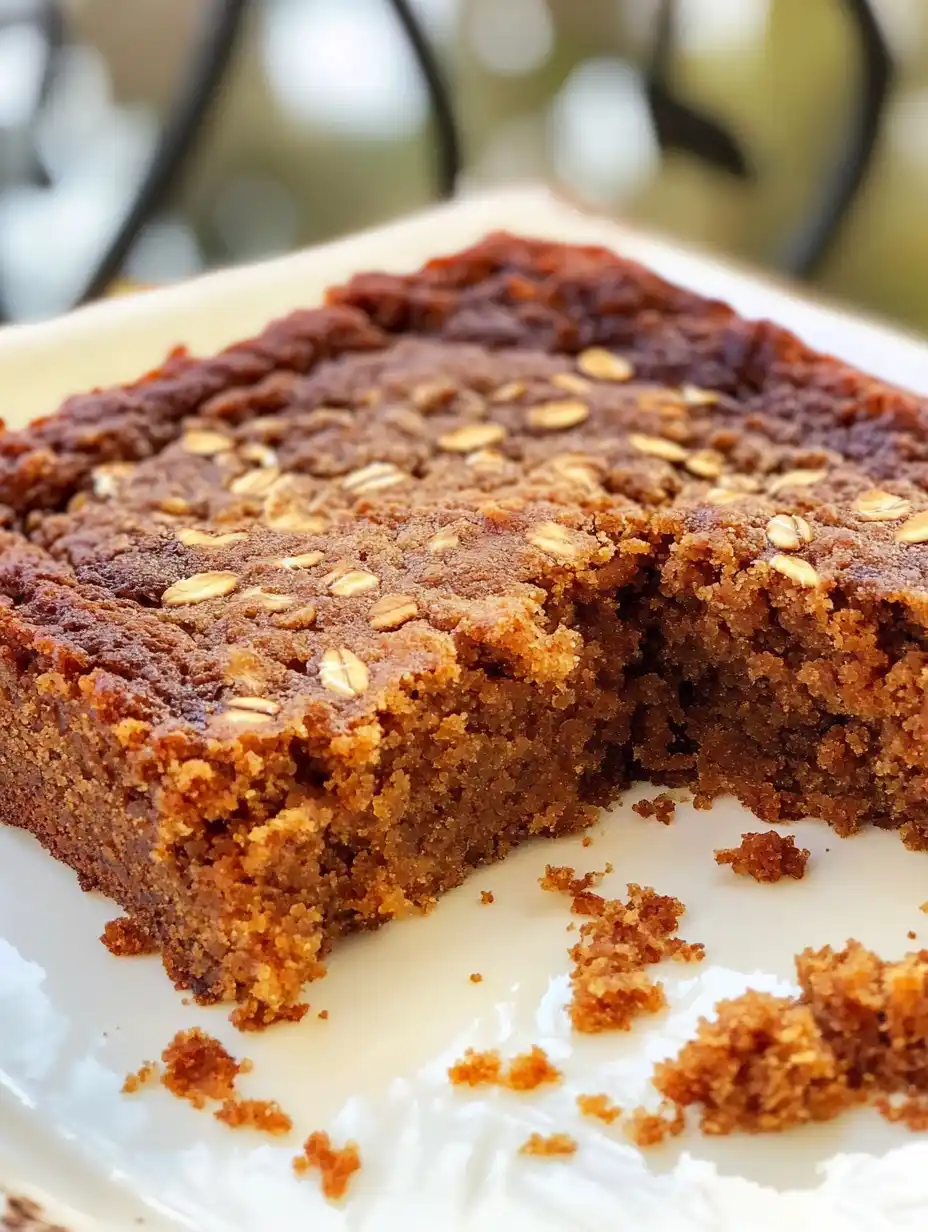 Easy Flourless Oatmeal Carrot Cake