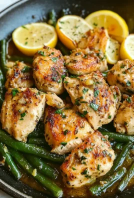 Lemon Garlic Butter Chicken & Green Beans Skillet