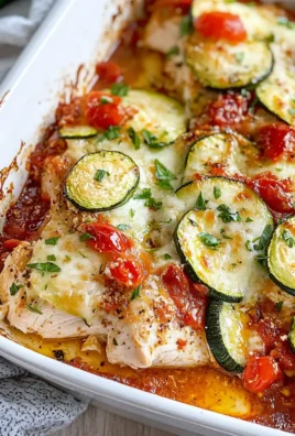 Mediterranean Chicken Zucchini Bake