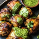 Peruvian Chicken with Green Sauce