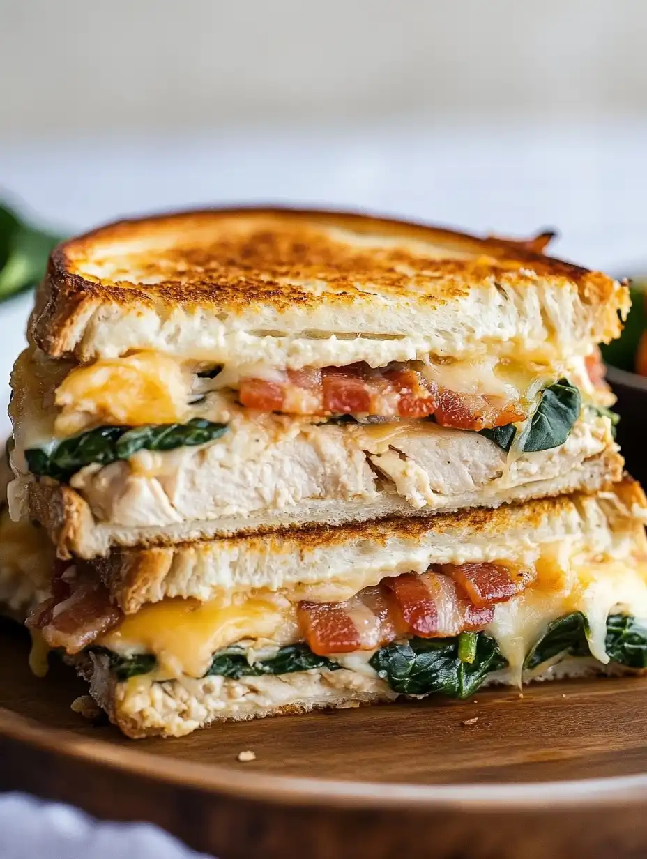 Turkey Melt with Cheddar, Spinach, and Beef