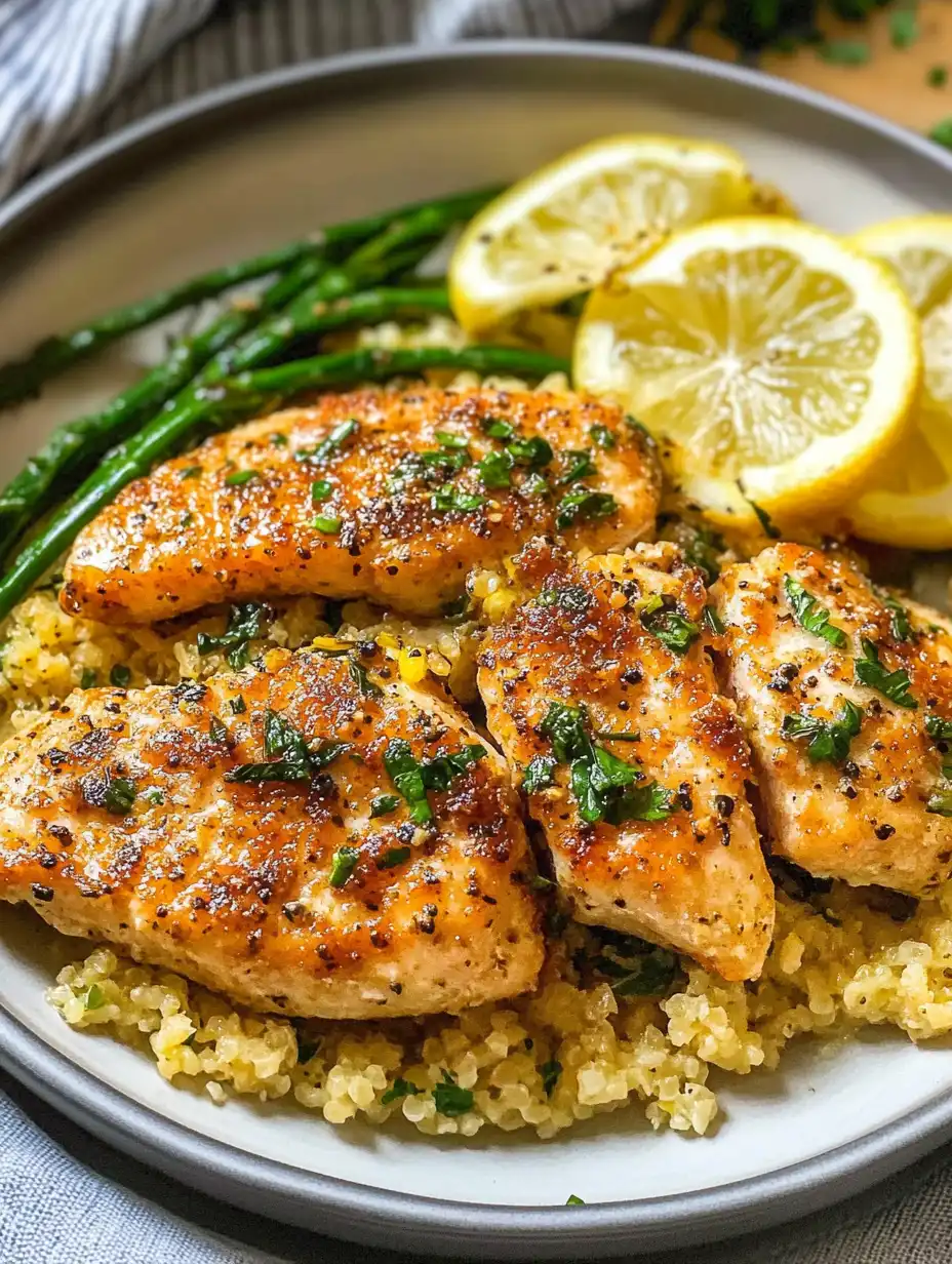 Garlic Butter Chicken with Parmesan Cauliflower Rice