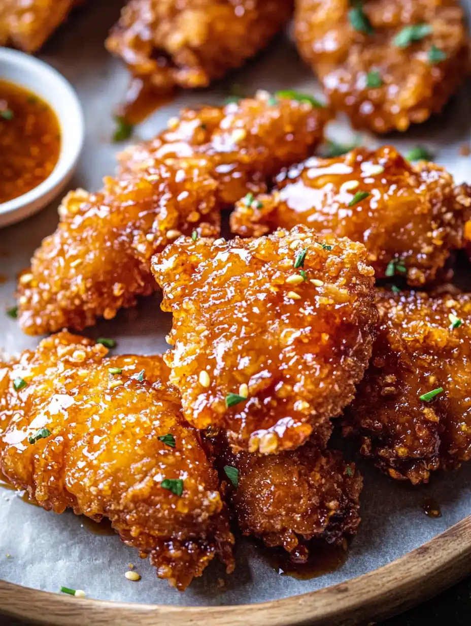 Baked Crunchy Hot Honey Chicken