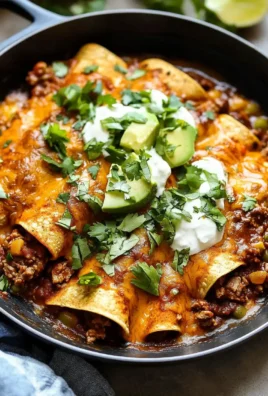 Beef Skillet Enchiladas