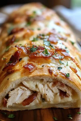 Chicken Bacon Ranch Stromboli