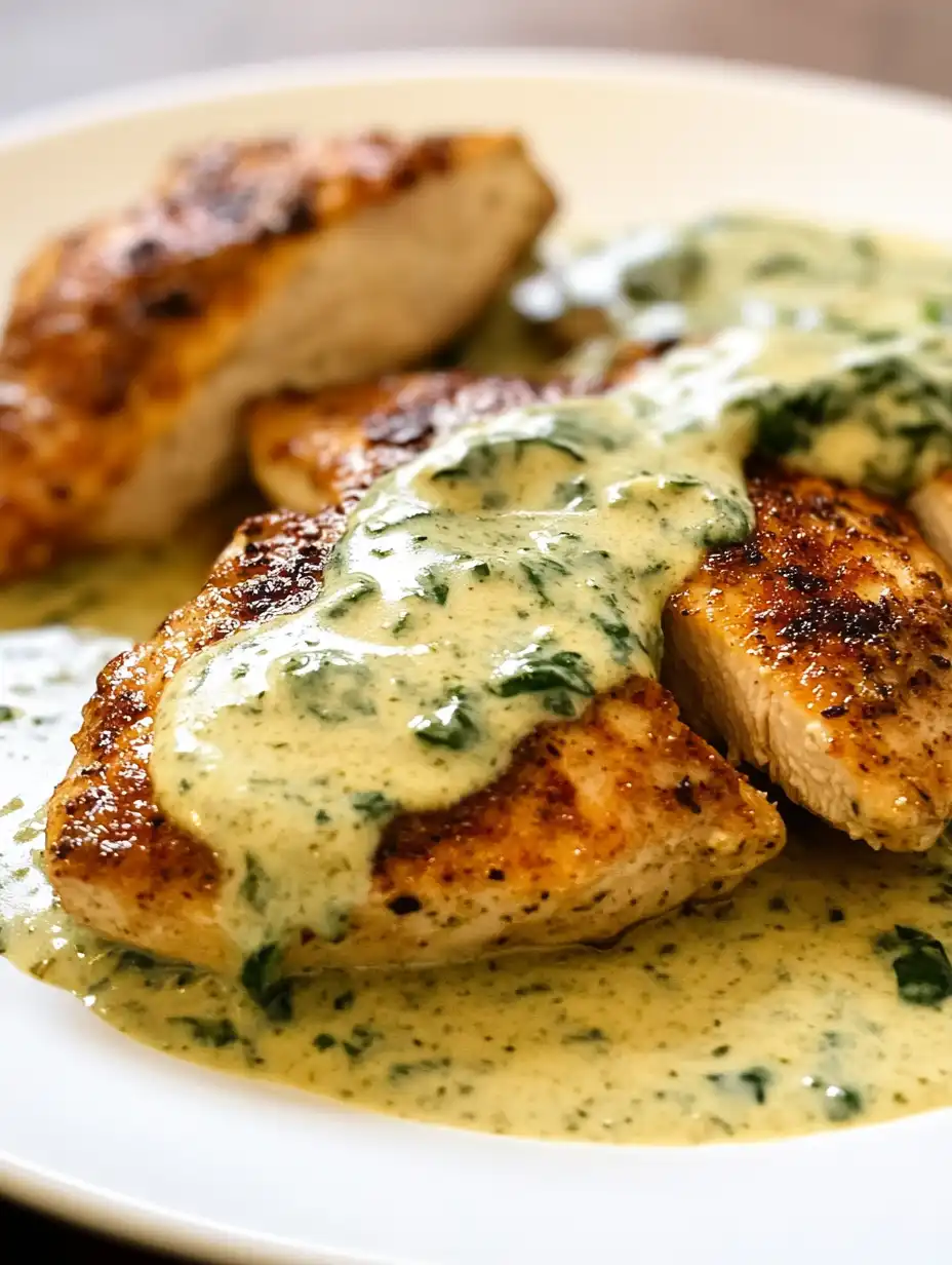 Chicken in Basil Cream Sauce