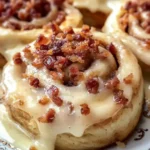 Easy Maple Bacon Cinnamon Rolls recipe