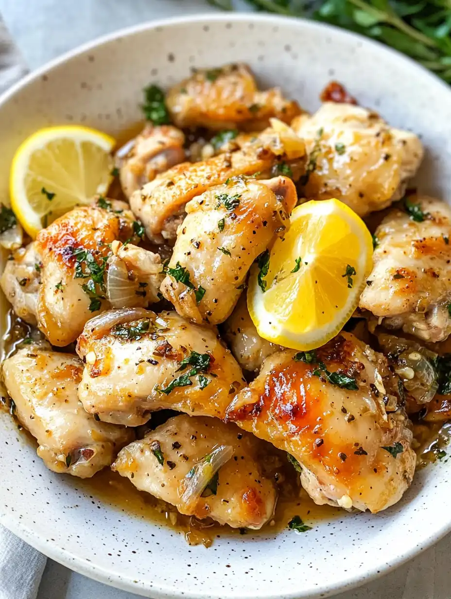 Garlic Lemon Chicken Thighs