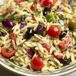 Greek Orzo Pasta Salad Recipe