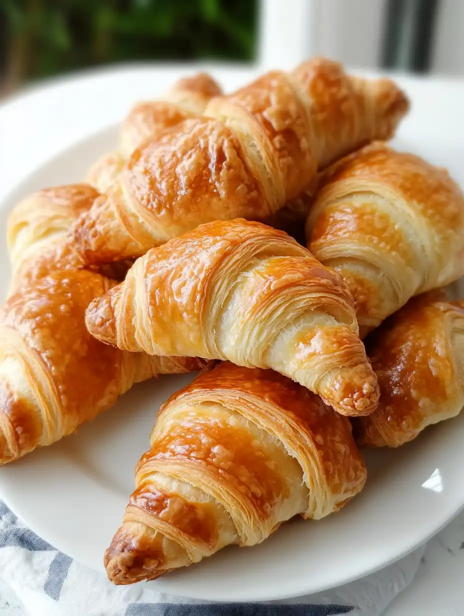 Homemade Flaky Croissants