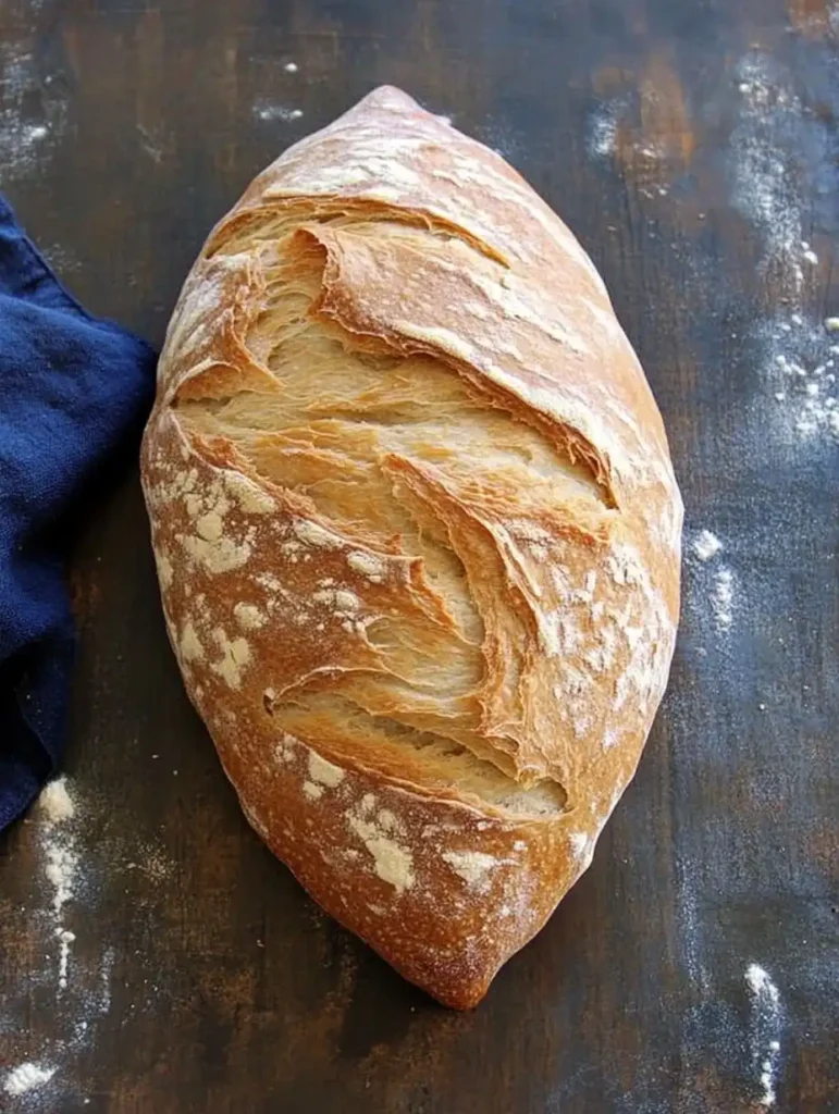 Receta de pan rústico italiano crujiente