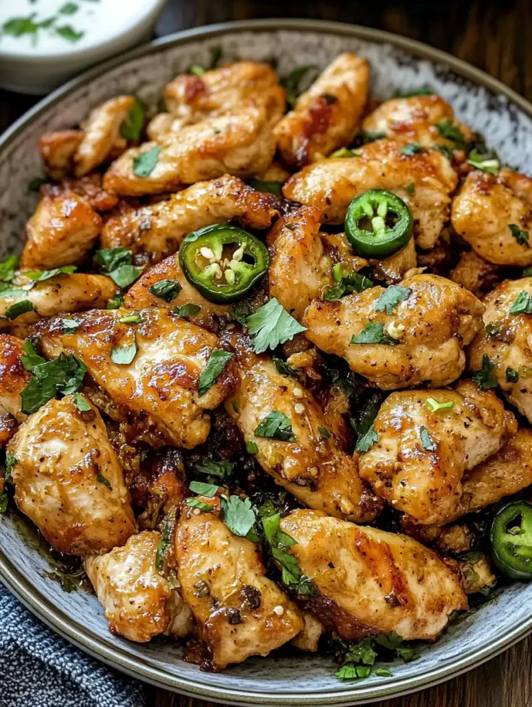 Receta de pollo con jalapeño