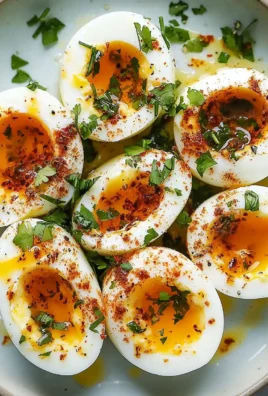 Jammy Eggs with Chili Butter and Garlic Yogurt