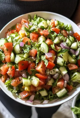Mediterranean Salad with Cucumber, Tomato and Onion