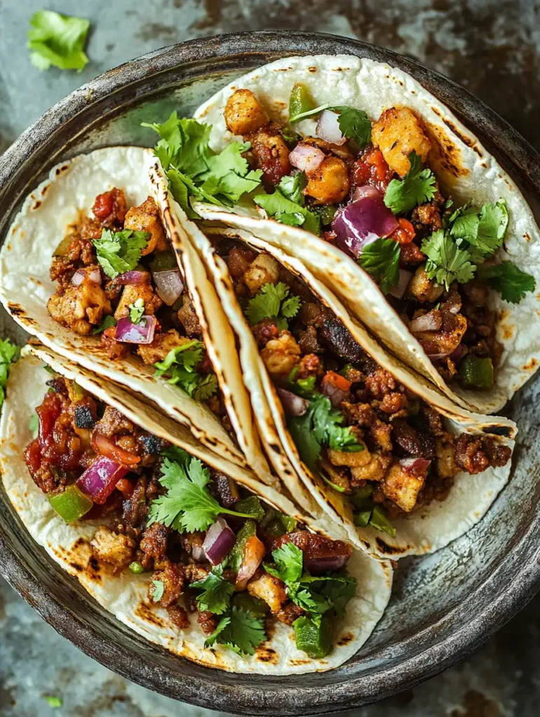 Tacos callejeros mexicanos