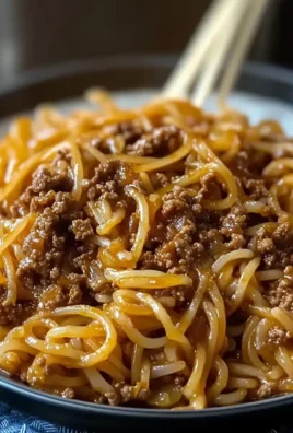 Mongolian Ground Beef Noodles