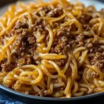 Mongolian Ground Beef Noodles recipe