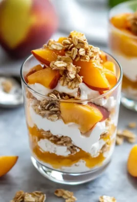 Peach Cottage Cheese Parfait