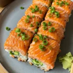 salmon sushi bake