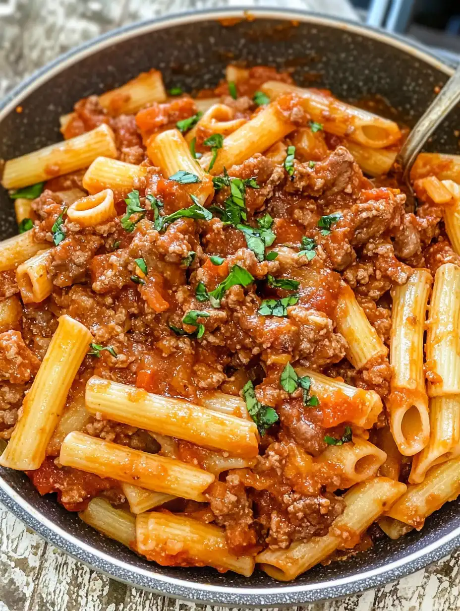 Beef Pasta in Tomato Sauce -Beef Ragu Pasta