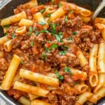 Beef Pasta in Tomato Sauce -Beef Ragu Pasta