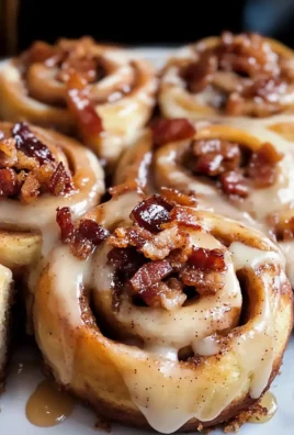 Bourbon Maple Bacon Cinnamon Rolls