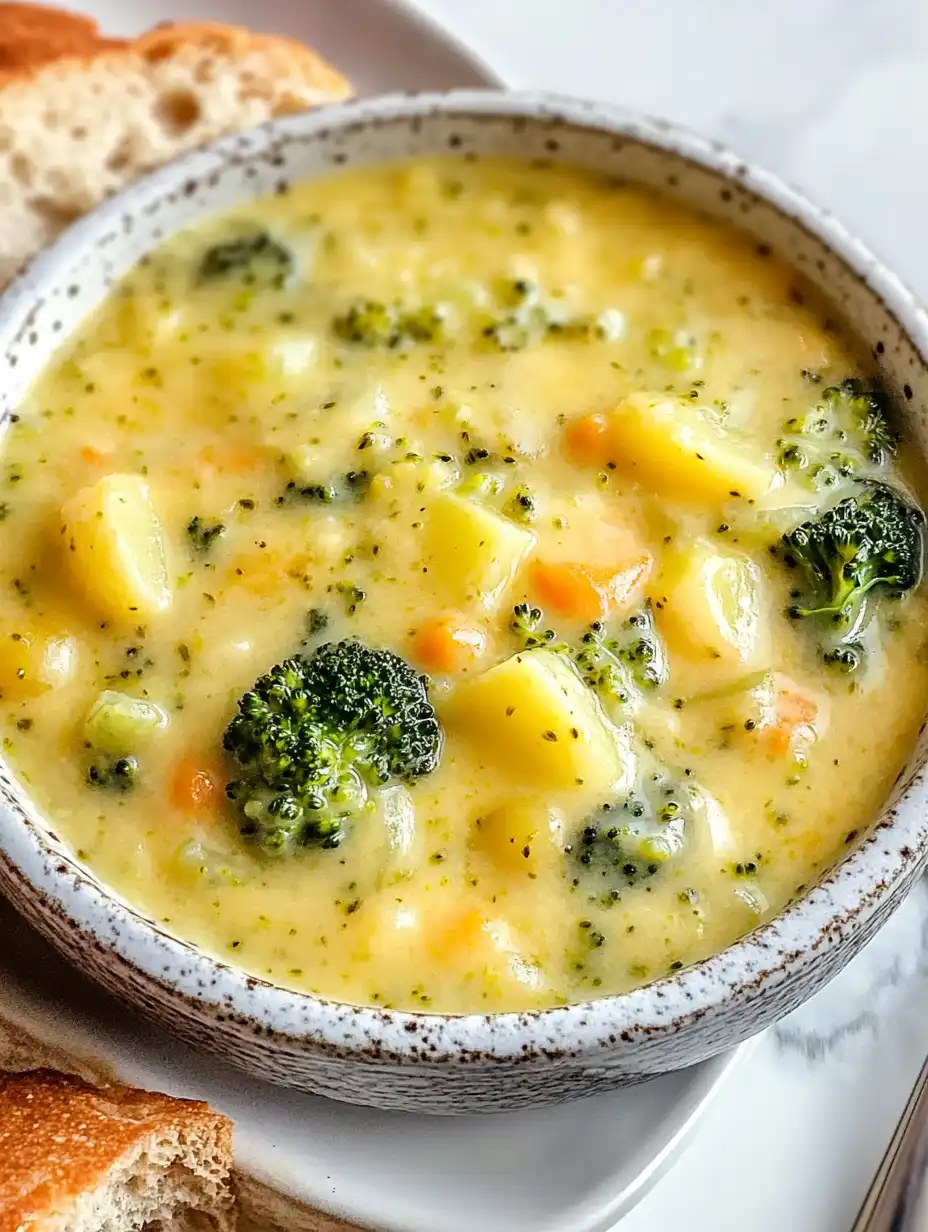 Broccoli Potato Cheese Soup Recipe