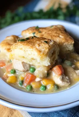 Chicken Pot Pie with Biscuits