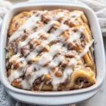 Easy Cinnamon Roll Casserole (7 ingredients!)